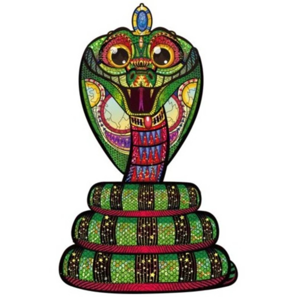 Wood Animal Puzzle - Cobra